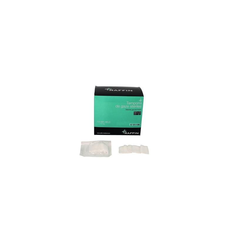 TAMPON DE GAZE HYDROPHILE STERILE RAFFIN