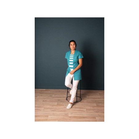TUNIQUE FEMME SELMA INDIGO ET BLANC