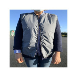 VESTE PASSE-COULOIR BACTERIOSTATIQUE MARINE