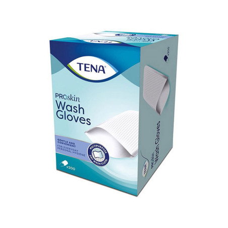 GANTS DE TOILETTE TENA PROSKIN WASH GLOVES 80G