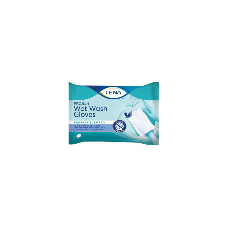 GANTS DE TOILETTE IMPREGNÉS TENA PROSKIN WET WASH GLOVES