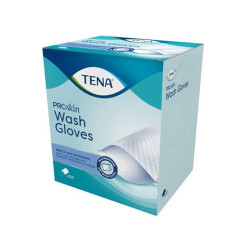 GANTS DE TOILETTE SOFT&STRONG TENA PROSKIN WASH GLOVES 80G
