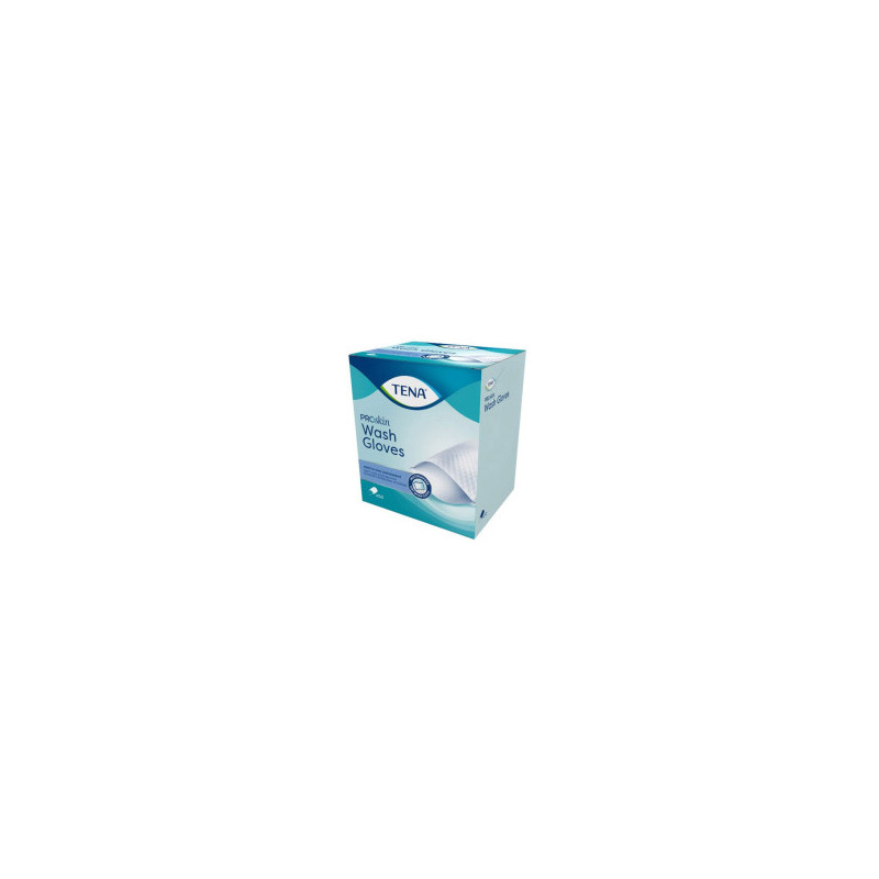GANTS DE TOILETTE SOFT&STRONG TENA PROSKIN WASH GLOVES 80G