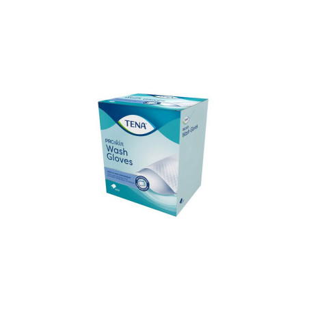 GANTS DE TOILETTE SOFT&STRONG TENA PROSKIN WASH GLOVES 80G