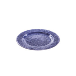 ASSIETTE DECOR LAINE TRESSEE ANTIDERAPANTE EN MELAMINE