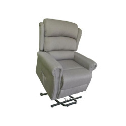 FAUTEUIL RELEVEUR RENAISSANCE  - TISSU CHINE GRIS