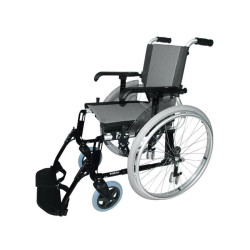FAUTEUIL ROULANT GIRO AVEC FREINS TIERCE-PERSONNE GRIS