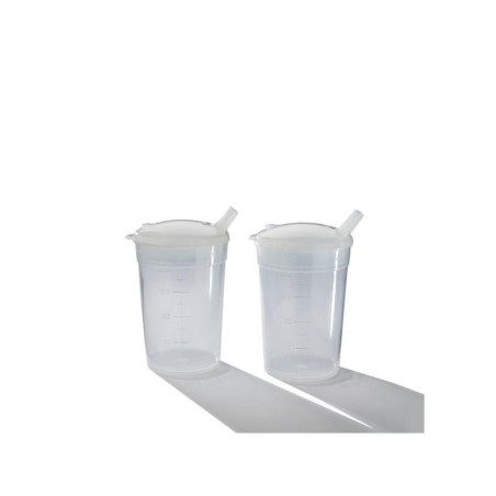 LOT DE 2 VERRES PLASTIQUES ECO