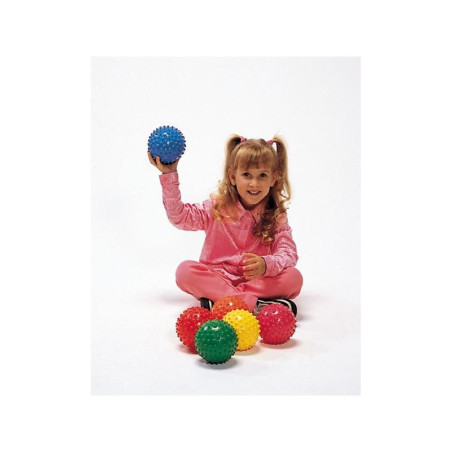 LOT DE 6 BALLES A PICOTS SOUPLES