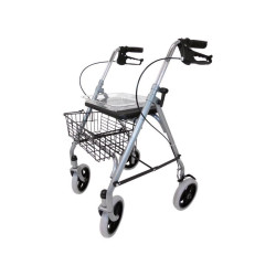 ROLLATOR 4 ROUES SILVER