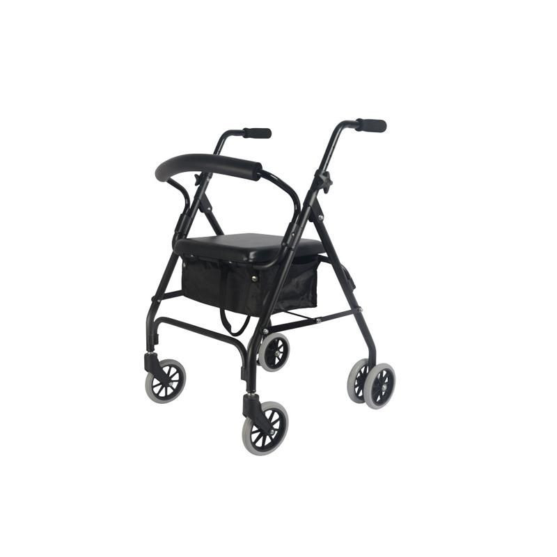 ROLLATOR 6 ROUES FREINS A PRESSION