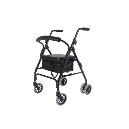 ROLLATOR 6 ROUES FREINS A PRESSION