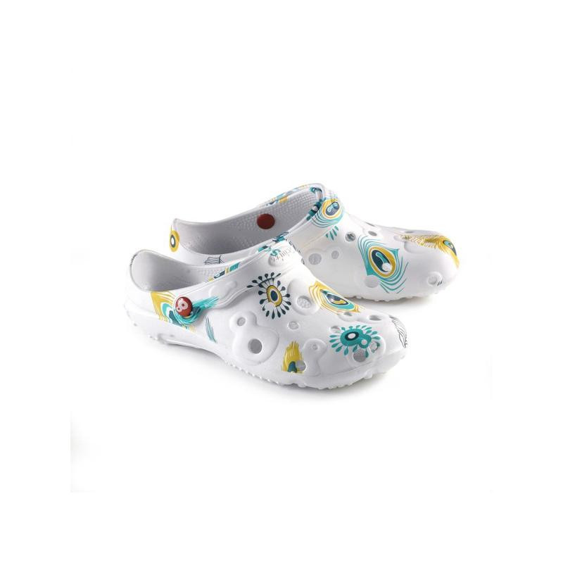 SABOTS GLOBULE MOTIF PLUME DE PAON