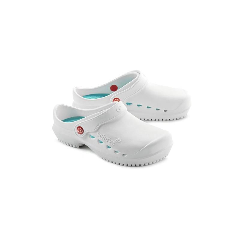 SABOTS PROTEC BLANC ET BLEU PETROLE