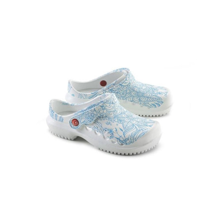 SABOTS PROTEC MOTIF MANDALA BLEU