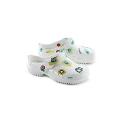SABOTS PROTEC MOTIF PLUME DE PAON