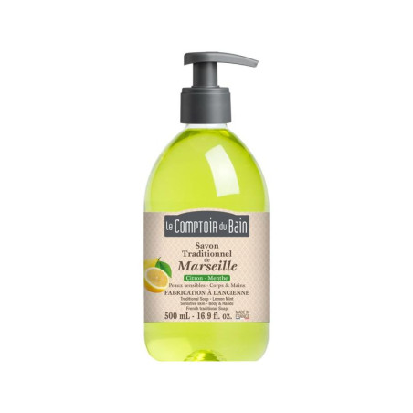 SAVONS DE MARSEILLE LIQUIDES CITRON-MENTHE